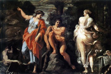 barroco Painting - La elección de Heracles Barroco Annibale Carracci